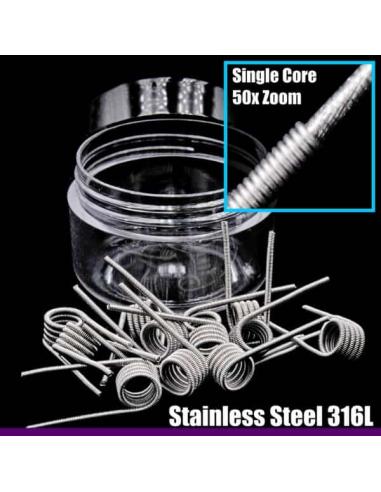 Wireoptim Coil Prefatte ss316l single core