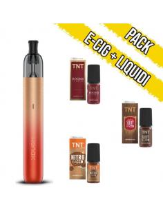 geekvape wenax m1 gradient orange starter kit with TNT tobacco-flavored liquids