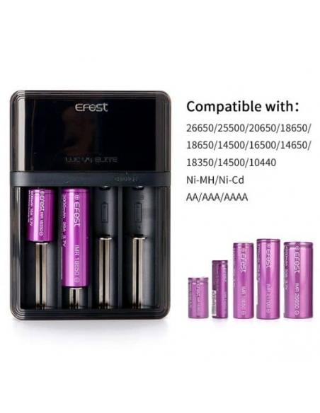 Luc V4 Elite Efest Carica batterie sigaretta elettronica