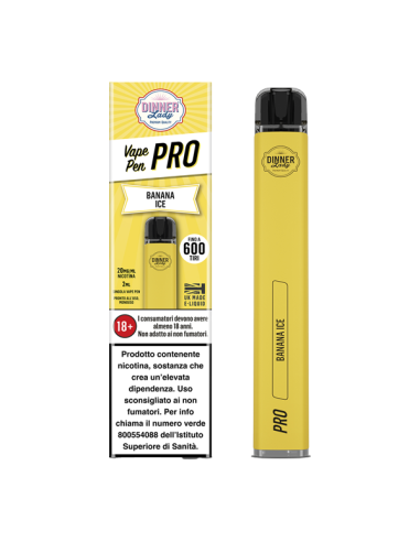 Banana Ice Vape Pen Pro Dinner Lady Usa e Getta - 600 Puff