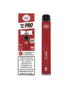 Red Thunder Vape Pen Pro Disposable - 600 Puff