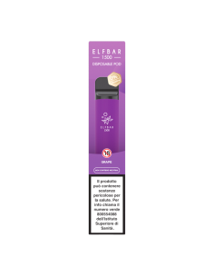 Grape Elf Bar Pod Mod Disposable - 1500 Puffs