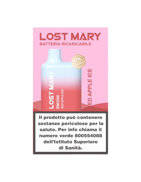 Red Apple Ice Lost Mary BM3500 Elf Bar Pod Mod Usa e Getta -