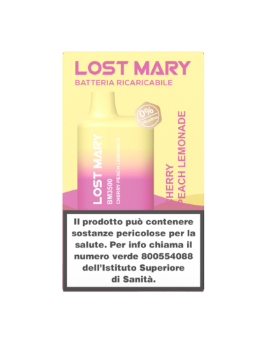 Cherry Peach Lemonade Lost Mary BM3500 Elf Bar Pod Mod Usa e