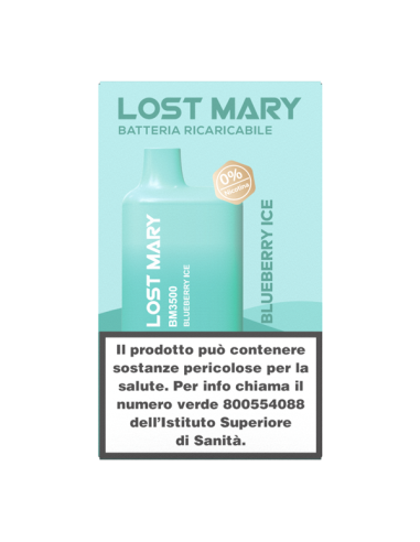 Blueberry Ice Lost Mary BM3500 Elf Bar Disposable Pod Mod