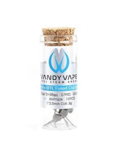 Fused Clapton Coil 30ga*2+38ga KA1 0.99 Ohm Vandy Vape Coil Prefatte
