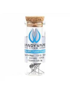 Fused Clapton Coil 32GA2+38GA KA1 1.51 Ohm Vandy Vape Coil Prefatte