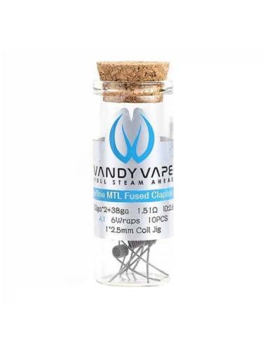 Fused Clapton Coil 32GA2+38GA KA1 1.51 Ohm Vandy Vape Coil Prefatte