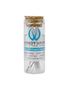 Superfine MTL Fused Clapton Coil 30ga2+38ga Ni80 0.7 Ohm Vandy Vape Coil Prefatte