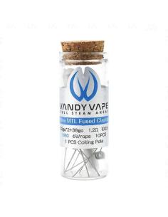 Superfine MTL Fused Clapton Coil 32ga2+38ga Ni80 1.2 Ohm Vandy Vape Coil Prefatte