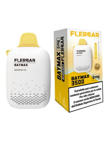 FlerBar Baymax Banana Ice sigaretta Usa e Getta 3500 Puff