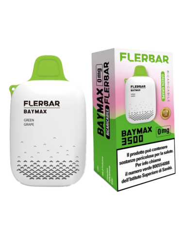 FlerBar Usa e Getta Baymax green grape 3500 Puff