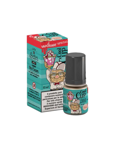 Cool Cup Vaporart Liquido Pronto 10ml Gelato Panna Amarena