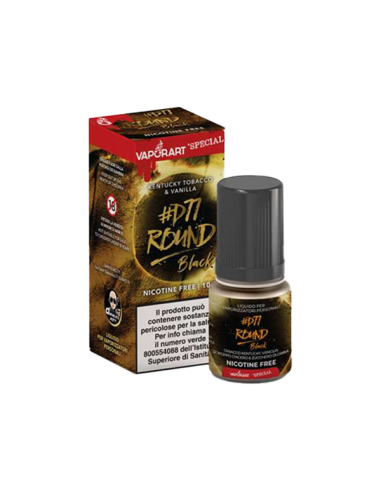D77 Round Black Vaporart Liquido Pronto 10ml Tabacco Sciroppo