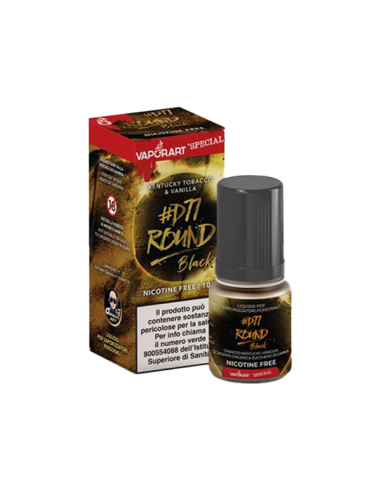 D77 Round Black Vaporart Ready Liquid 10ml Tobacco Syrup
