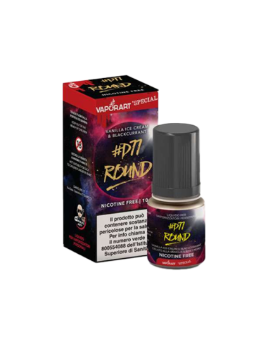 D77 Round Vaporart Pre-Mixed Liquid 10ml Vanilla Red Currant Gelato