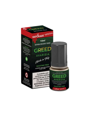 Greed Vaporart Ready Liquid 10ml Licorice Lemon Mint