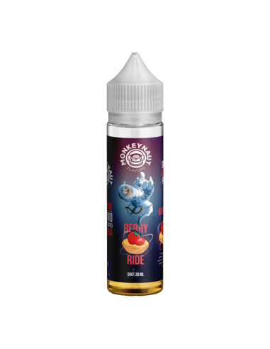 Berry Ride Monkeynaut Liquido Shot 20ml Strawberry Cream Cake