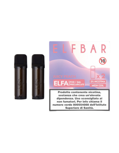 Juicy Peach ELFA Pod Precaricate Elf Bar