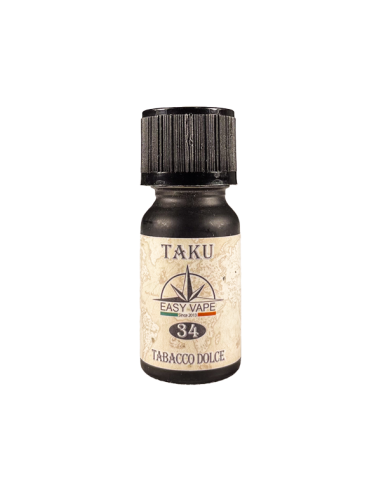 Taku N.34 Easy Vape Aroma Concentrato 10ml Tabacco Dolce