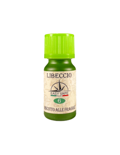 Libeccio N.6 Easy Vape Aroma Concentrato 10ml Biscotto Fragole