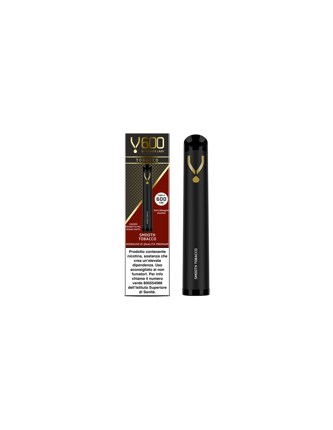 Smooth Tobacco V600 Dinner Lady Disposable