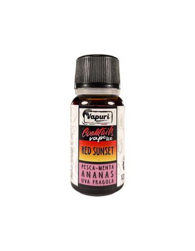 Red Sunset Cocktails Vapurì Aroma Concentrato 12ml Pesca Menta