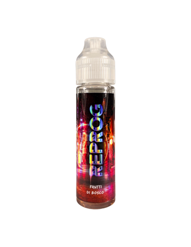 Reprog Cyber Steam FUU Liquido Shot 20ml Frutti di Bosco translates to "Reprog Cyber Steam FUU Liquid Shot 20ml Wild Berry" in E