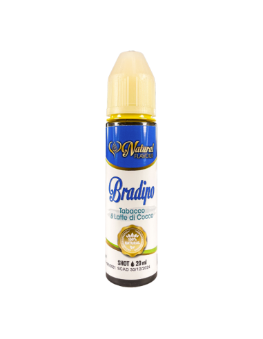 Bradipo Cyber Flavour Liquid shot 20ml Tobacco Latte Coconut