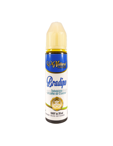 Bradipo Cyber Flavour Liquido shot 20ml Tabacco Latte Cocco