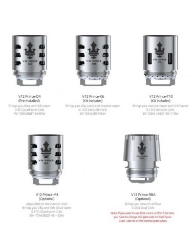 V12 Prince Coil Resistances Smok - 3 Pieces