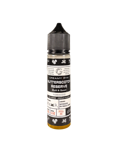 Butterscotch Reserve Liquido Glas Vapor 20 ml Aroma Cremoso