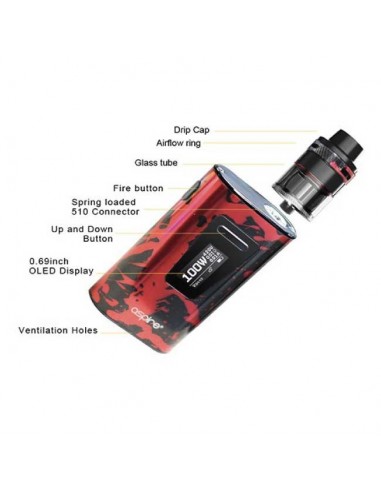 Typhon 100 Aspire Kit with Revvo Tank Atomizer Electronic Cigarette 5000mAh