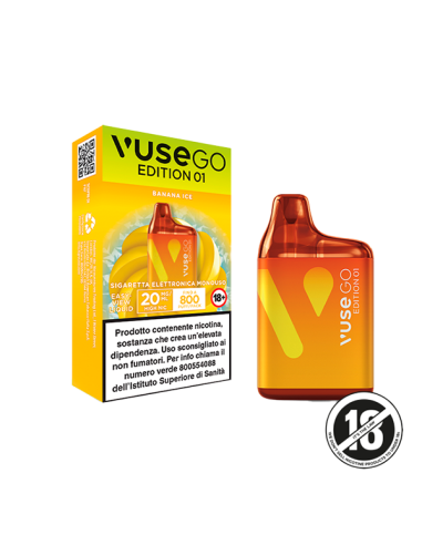 Vuse GO Edition 01 Banana Ice Pod Mod Usa e Getta - 800 Puff