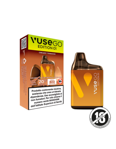 Vuse GO Edition 01 Creamy Tobacco Pod Mod Usa e Getta - 800 Puff