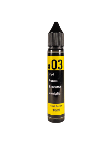 N.03 ToB 0861 Aroma Mini Shot 10ml Tabacco RY4 Pesca Biscotto