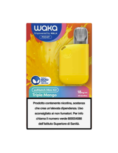 Waka SoMatch Mini Kit YELLOW con Pod Precaricata Triple Mango