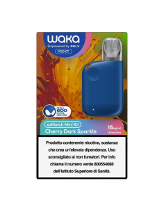 Waka SoMatch Mini Kit BLUE con Pod Precaricata Cherry Dark Sparkle