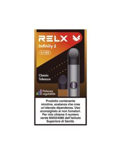 Infinity 2 Relx Kit (GREY) + Pod Precaricata Classic Tobacco