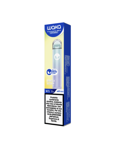 Waka SoFit Vanilla Scoop sigaretta Usa e Getta relx 600 Puff