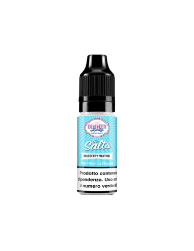 Blueberry Menthol DL Salts Dinner Lady Liquido Pronto 10ml