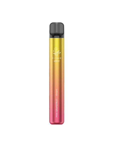 Pink Grapefruit Elf Bar 600 V2 sigaretta elettronica Usa e Getta 600 Puff