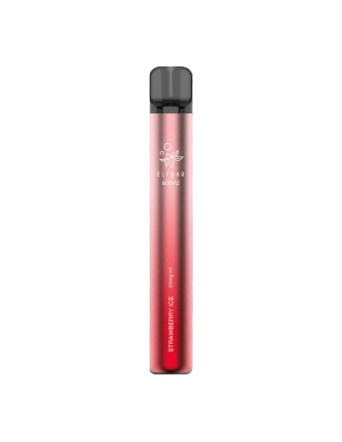 Strawberry Ice Elf Bar 600 V2 sigaretta elettronica Usa e Getta 600 Puff
