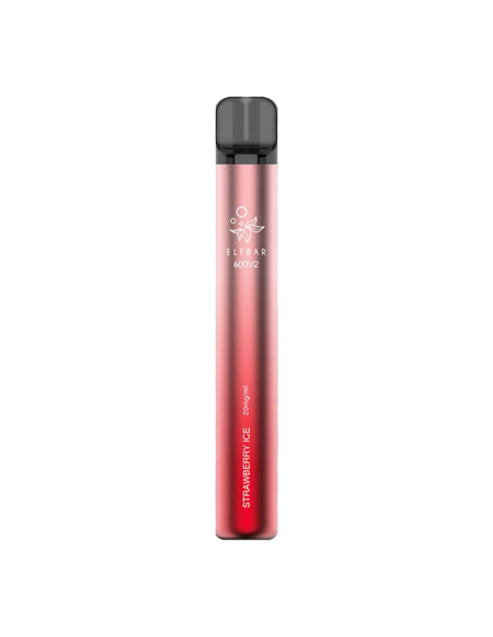 Strawberry Ice Elf Bar 600 V2 sigaretta elettronica Usa e Getta 600 Puff