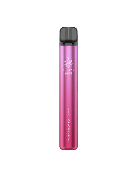 watermelon BG bubblegum Elf Bar 600 V2 sigaretta elettronica Usa e Getta 600 Puff
