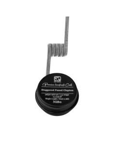 Staggered Fused Clapton Coil Ni80 BD Vape Resistenze Prefatte 0.35Ω