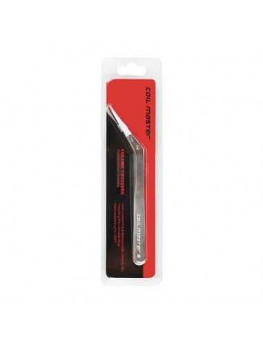 Curved ceramic tweezers by Coil Master