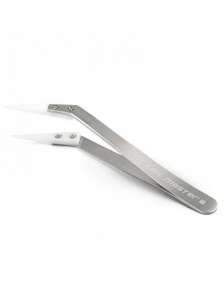 Curved ceramic tweezers by Coil Master