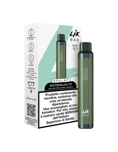 Lik Bar Still Starter Kit Suprem-e (GREEN) + Pod Precaricata Watermelon Ice