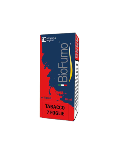 7 Foglie Biofumo Liquido Pronto 10ml nicotina 18